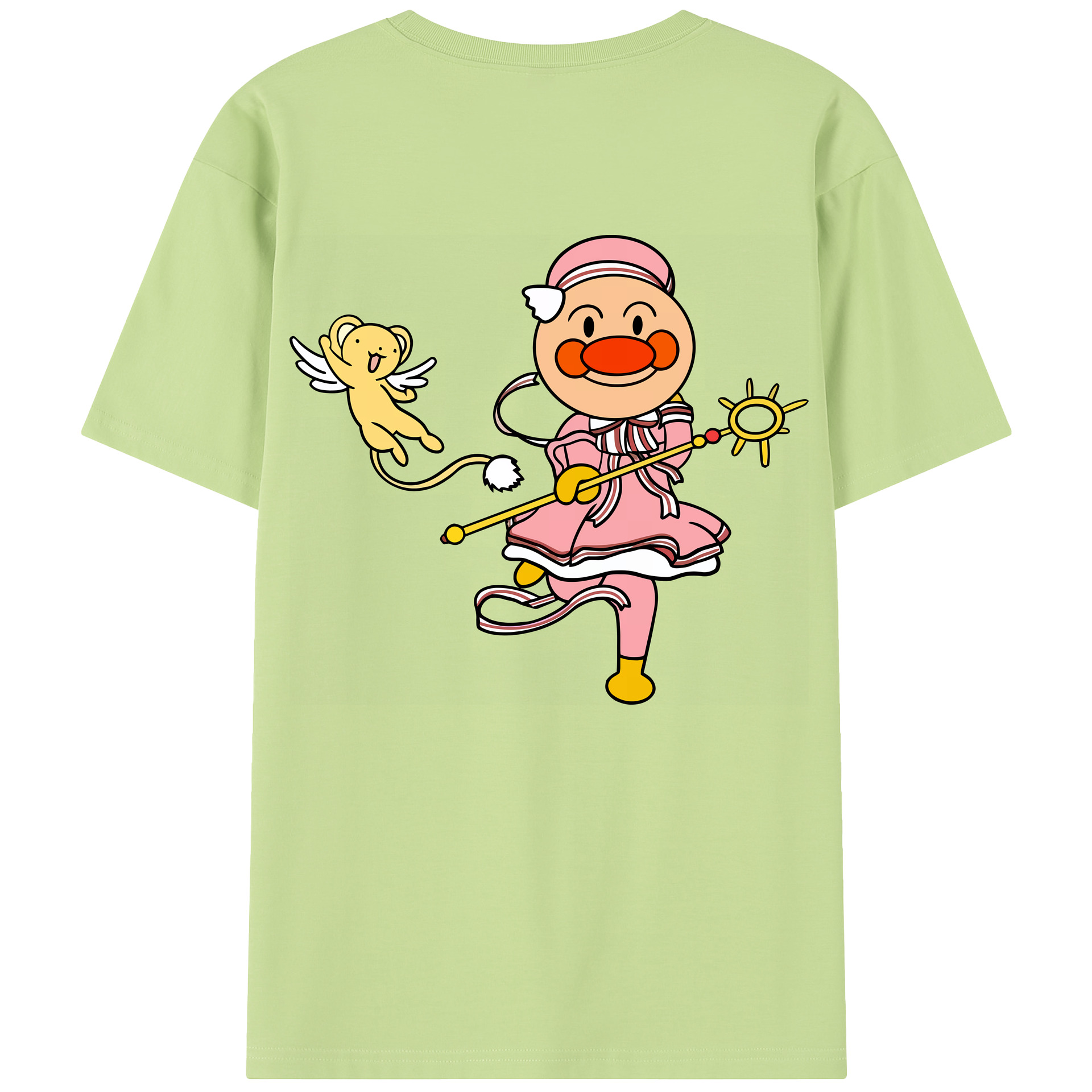 （画像用） アンパンマン Anpanman 綿100％半袖Tシャツ（背面プリント）